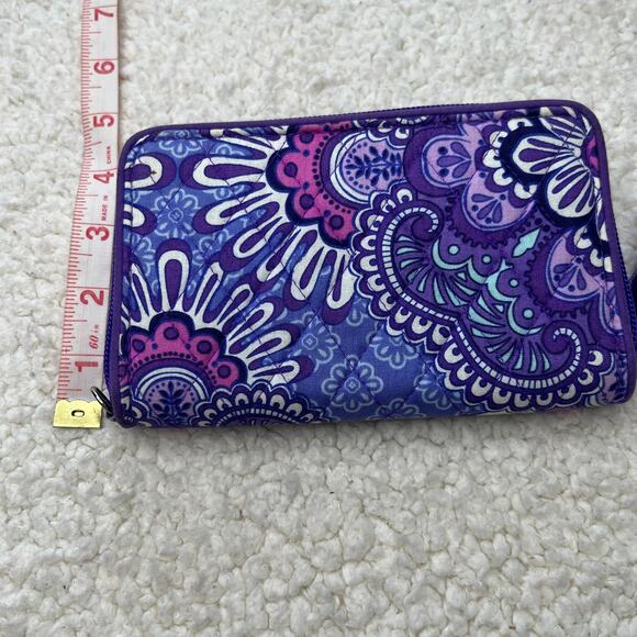 Vera Bradley Purple Zipper Wallet - Picture 8 of 8